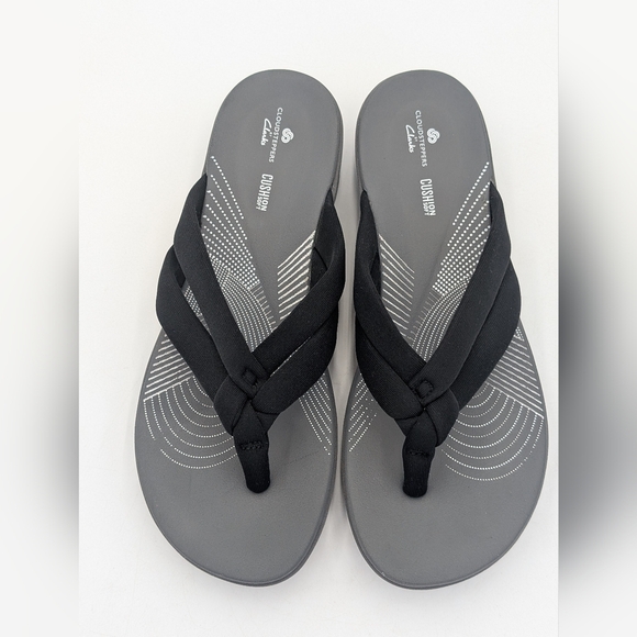 Cloudsteppers by Clarks Arla Glison Black Sandal Size US 9M / EU 40 Cushion Soft - Picture 11 of 16